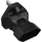 Preview: InLine Power Adapter, black, 
UK plug to Euro socket, with 3A fuse