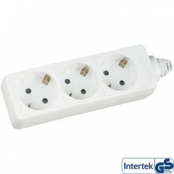 InLine Power Strip 220V, white, 
3 outlets, cord 1.5m
