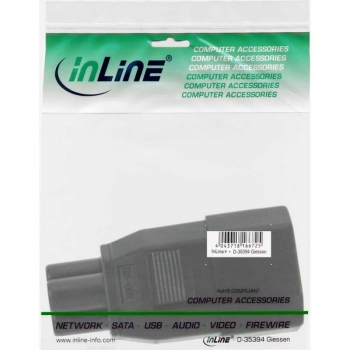 InLine Power Adapter, black, 
for notebooks, C14 to C5