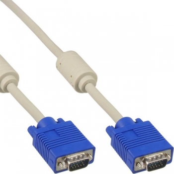 InLine VGA Cable, HD15 M/M, 15m