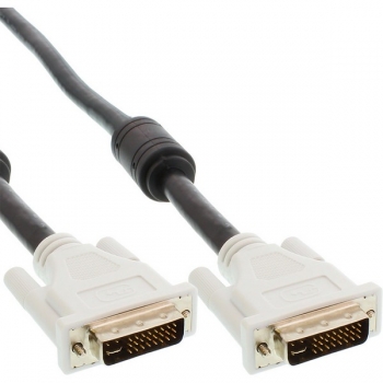 InLine DVI-I Dual Link Cable, black, 5.0m, 
digital/analog 24+5 Male - Male