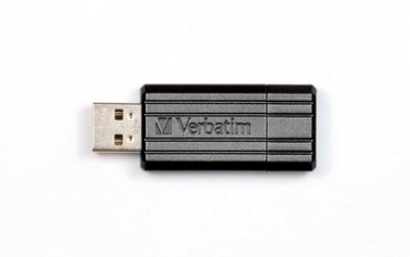 Verbatim USB Drive 2.0 PinStripe 4GB, black