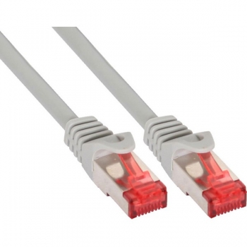 InLine Patch Cable CAT6 S/FTP, PVC, grey, 0.25m