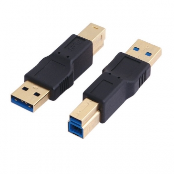 LogiLink USB 3.0 Adapter, black, 
USB-A Male to USB-B Male