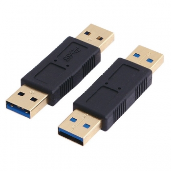 LogiLink USB 3.0 Adapter, black, 
USB-A Male to USB-A Male