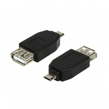 LogiLink USB 2.0 Adapter, black, 
Micro B Male to USB-A Female
