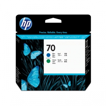 HP 70 DesignJet Printhead, matte blue & green