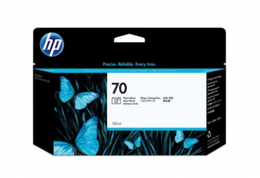 HP 70 DesignJet Ink Cartridge, 130ml, photo black