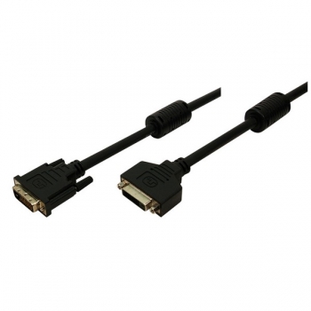 LogiLink DVI-D Dual Link Cable, black, 3.0m, 
2x ferrite core, 24+1,  Male - Female