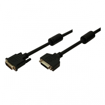 LogiLink DVI-D Dual Link Cable, black, 10m, 
2x ferrite core, 24+1,  Male - Female