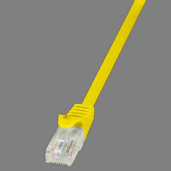 LogiLink Patch Cable CAT5E U/UTP, yellow, 0.25m