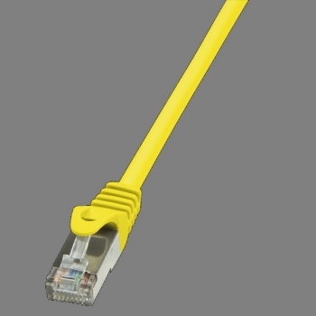 LogiLink Patch Cable CAT5E SF/UTP, yellow 3.0m