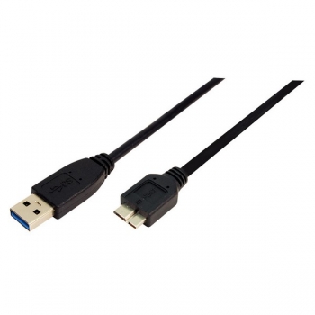 LogiLink USB 3.0 to Micro-B Cable, black, 2.0m, 
USB-A Male to Micro-B USB Male