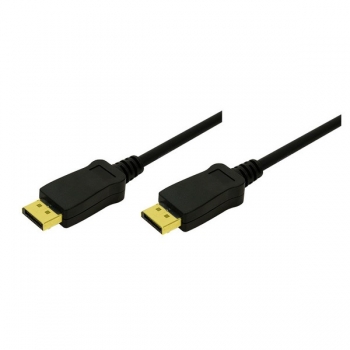 LogiLink DisplayPort Cable, black, 1.0m, 
DP 20-pin Male to Male, gold-plated connectors