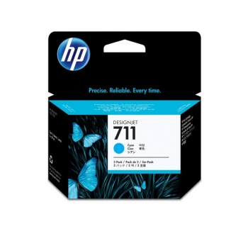 HP 711 DesignJet Ink Cartridge 3-pack, 3x 29ml, cyan