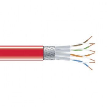 BlackBox CAT6 Stranded Bulk Cable,
SSTP, PIMF 26AWG, PVC, 1,000-ft. / 305m, red