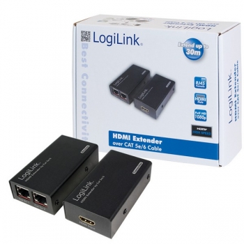 LogiLink HDMI Extender via CAT5/6 cable up to 30m
