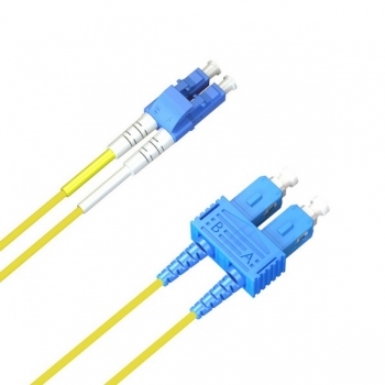 ACS FO Duplex Patch Cable, 9/125 (SM), OS1/OS2,
LC-SC, LSZH, yellow, 2.0m
