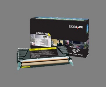 Lexmark Toner Cartridge X746A1YG, yellow