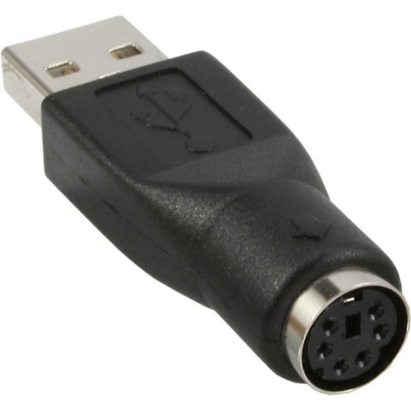 InLine USB PS/2 Adapter, black, 
USB A Male to PS/2 Female