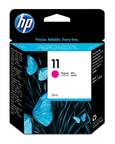 HP 11 Ink Cartridge, magenta, 28ml