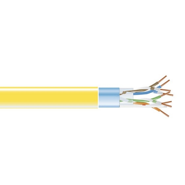BlackBox GigaBase 350 CAT5e Solid Bulk Cable,
F/UTP 24AWG, PVC, 1,000-ft. / 305m, yellow