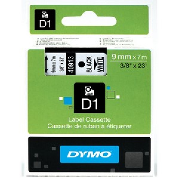 Dymo D1 Label Cassette Standard 3/8  (40913)