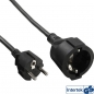 Preview: InLine Power Extension Cable, black, 2m, 
Schuko M/F, 220V Germany