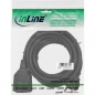 Preview: InLine Power Extension Cable, black, 2m, 
Schuko M/F, 220V Germany