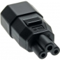 Preview: InLine Power Adapter, black, 
for notebooks, C14 to C5