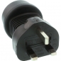 Preview: InLine Power Adapter, black, 
UK/Malta plug male to CEE7/7 female, with 5A fuse