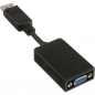 Preview: InLine DisplayPort Adapter Cable, black, 0.15m, 
DisplayPort Male to HDDB15 Female