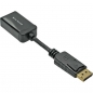 Preview: InLine DisplayPort Adapter Cable, black, 0.15m, 
DisplayPort Male to HDMI Female, with audio
