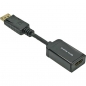 Preview: InLine DisplayPort Adapter Cable, black, 0.15m, 
DisplayPort Male to HDMI Female, with audio
