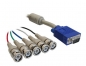 Preview: InLine VGA Cable, HD15 M to 5x BNC M, 5.0m