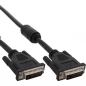 Preview: InLine DVI-D Dual Link Cable, black, 2.0m, 
digital 24+1 Male - Male, 2 ferrite cores