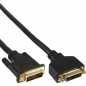 Preview: InLine DVI-D Dual Link Extension Cable, black, 2.0m, 
digital 24+1 Male - Female, gold plated