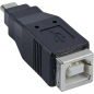Preview: InLine Micro USB Adapter, black, 
Micro B Male to USB B Female
