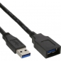 Preview: InLine USB 3.0 Extension Cable, black, 1.0m, 
A Male to A Female