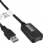 Preview: InLine USB 3.0 Active Extension Cable, black, 5.0m, 
A Male to A Female