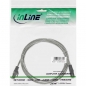 Preview: InLine Patch Cable CAT5E SF/UTP, transparent, 1.0m