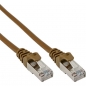 Preview: InLine Patch Cable CAT5E SF/UTP, brown, 0.25m