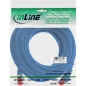 Preview: InLine Patch Cable CAT6 S/FTP, PVC, blue, 10m