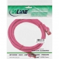 Preview: InLine Patch Cable CAT6 S/FTP, PVC, pink, 0.5m
