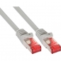 Preview: InLine Patch Cable CAT6 S/FTP, PVC, grey, 1.0m