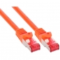 Preview: InLine Patch Cable CAT6 S/FTP, PVC, orange, 1.0m