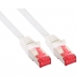 Preview: InLine Patch Cable CAT6 S/FTP, PVC, white, 0.3m