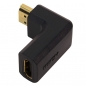 Preview: LogiLink HDMI Adapter,  90 degree angled, black
HDMI Male to HDMI Female, gold-plated