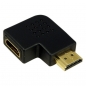 Preview: LogiLink HDMI Adapter, 90 degree flat angled, black
HDMI Male to HDMI Female, gold-plated