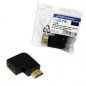 Preview: LogiLink HDMI Adapter, 90 degree flat angled, black
HDMI Male to HDMI Female, gold-plated